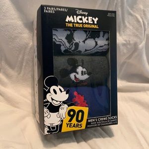 Disney Mickey Socks - 3 pairs. New in box.